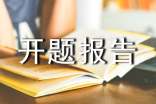 调研报告开题报告怎么写
