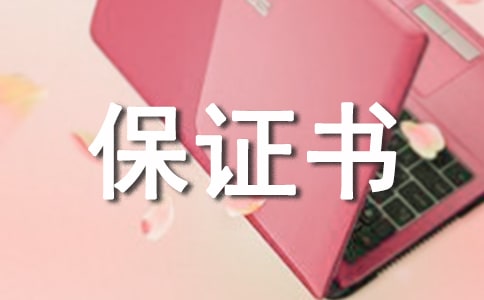 出游安全保证书(通用10篇)